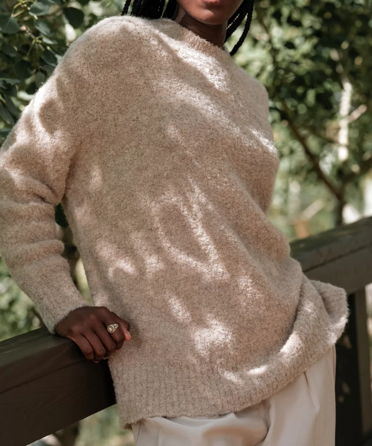 Jenni Kayne Alpaca Boucle Cocoon Crewneck