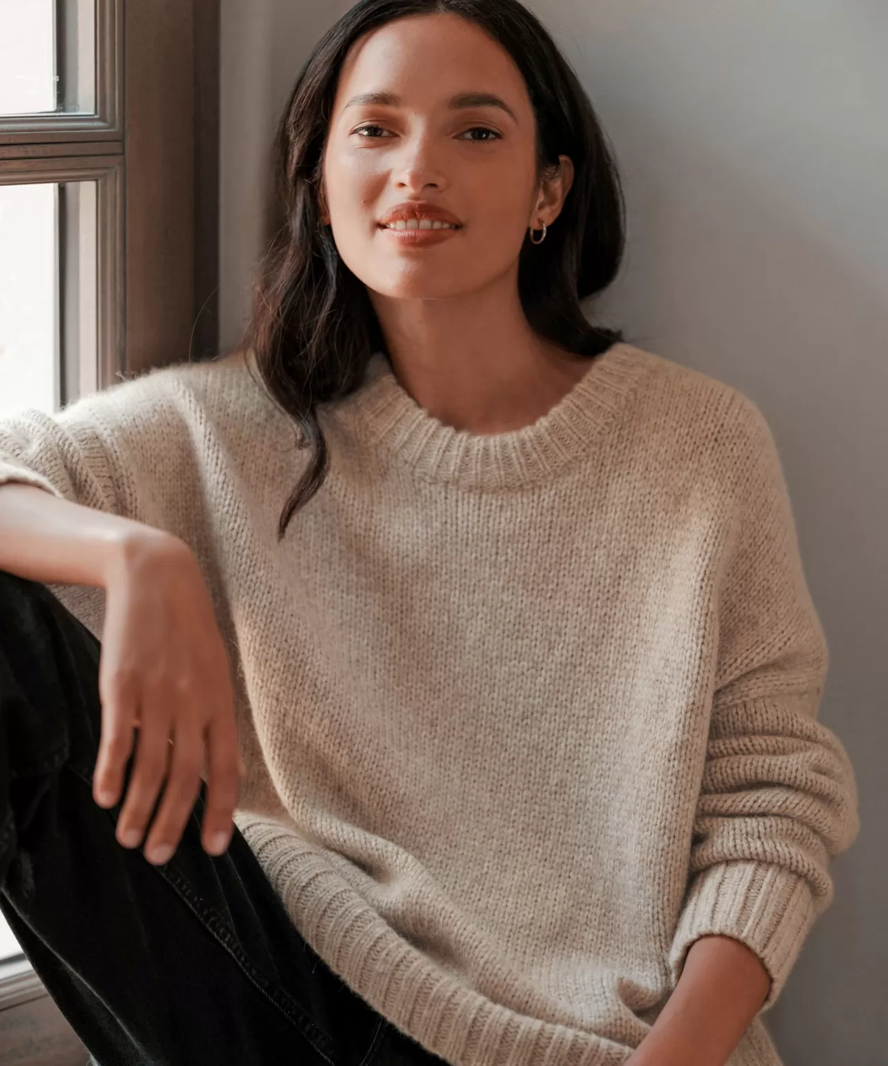 Jenni Kayne Alpaca Cocoon Crewneck