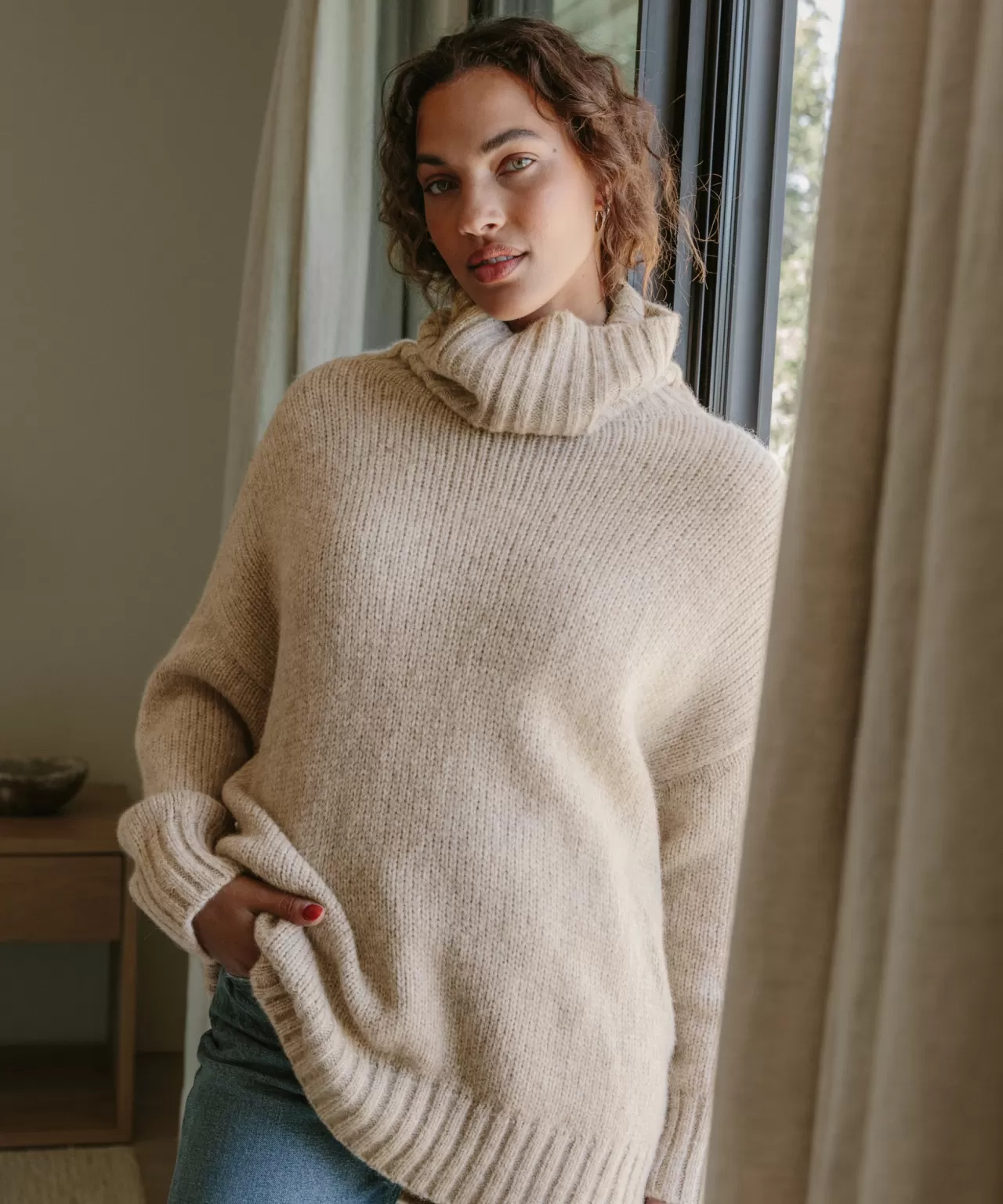 Jenni Kayne Alpaca Cocoon Turtleneck