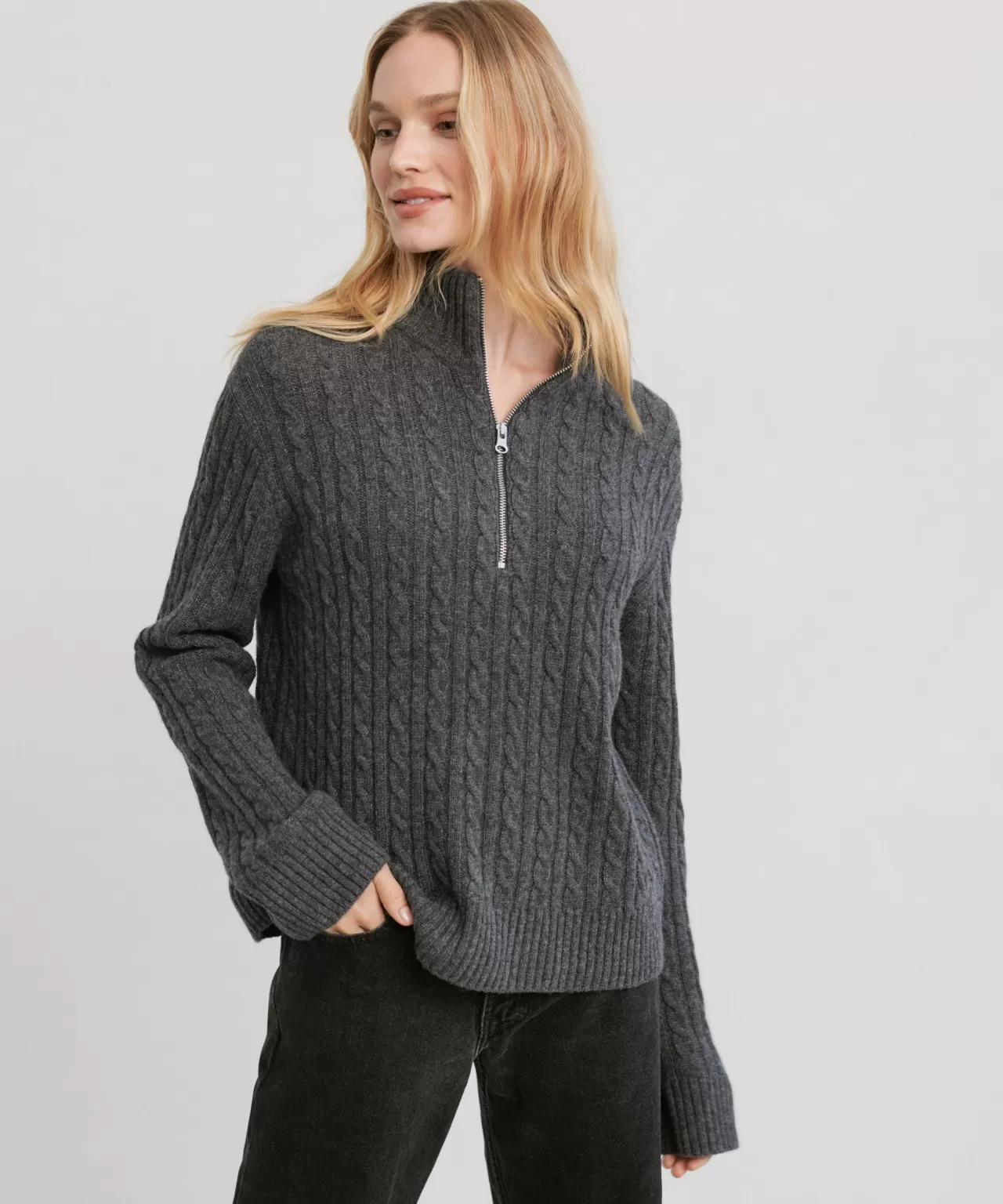 Jenni Kayne Cable Nell Half Zip