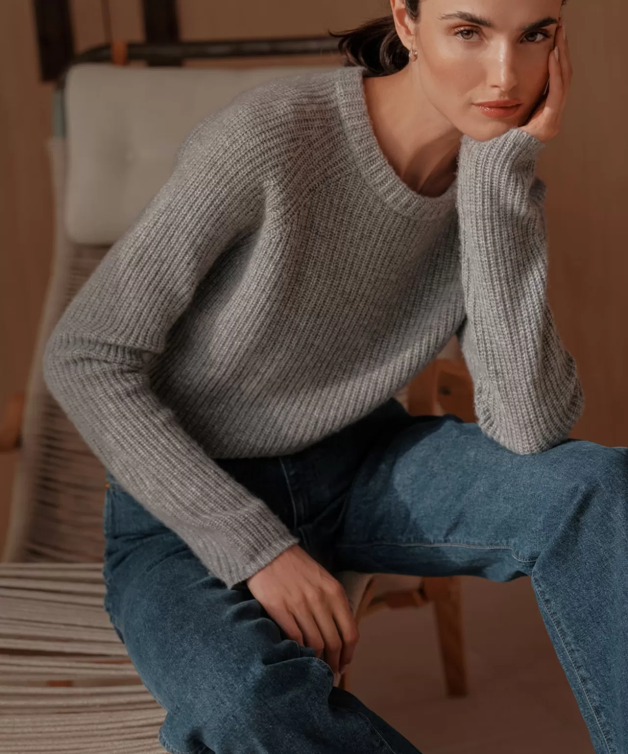 Jenni Kayne Cashmere Fisherman Sweater