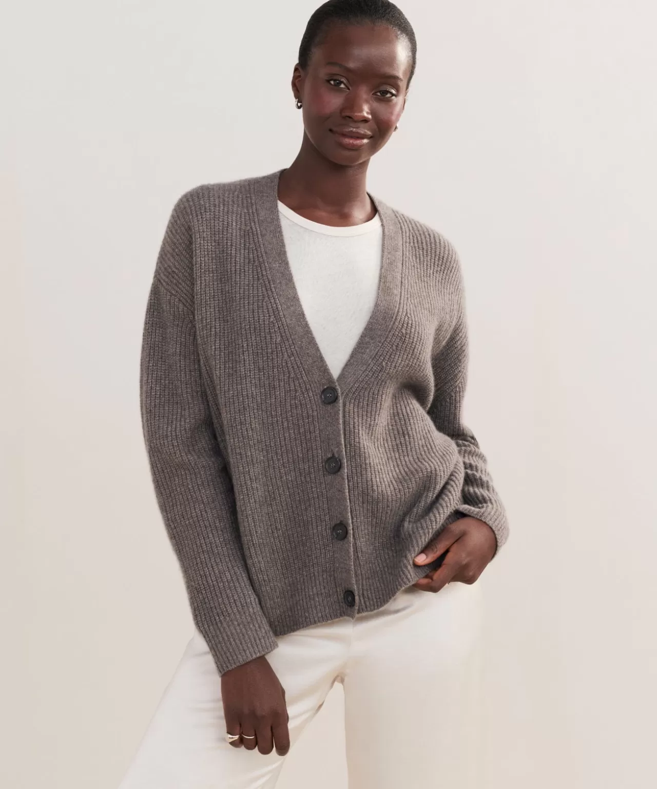 Jenni Kayne Cropped Cashmere Cocoon Cardigan