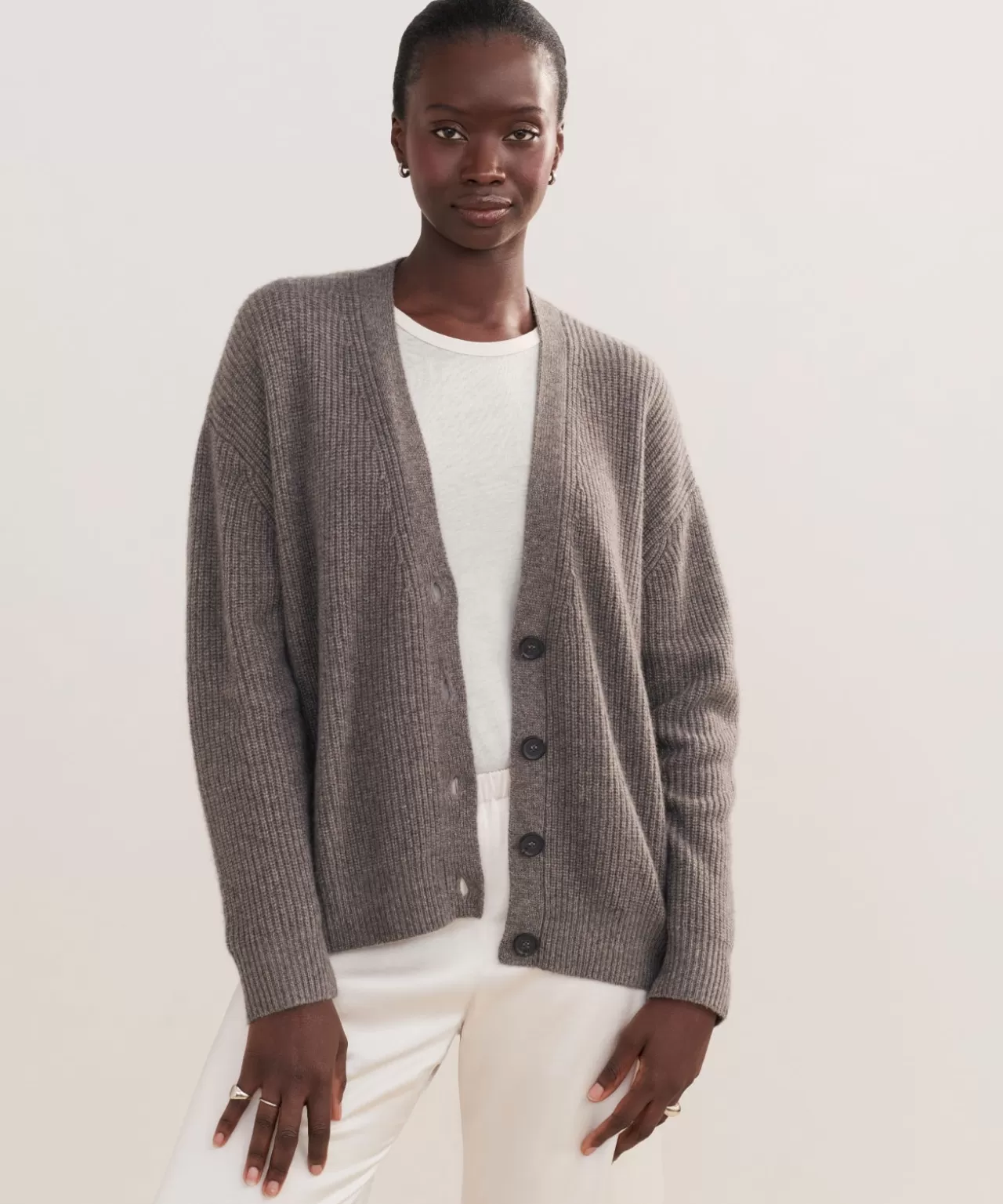 Jenni Kayne Cropped Cashmere Cocoon Cardigan