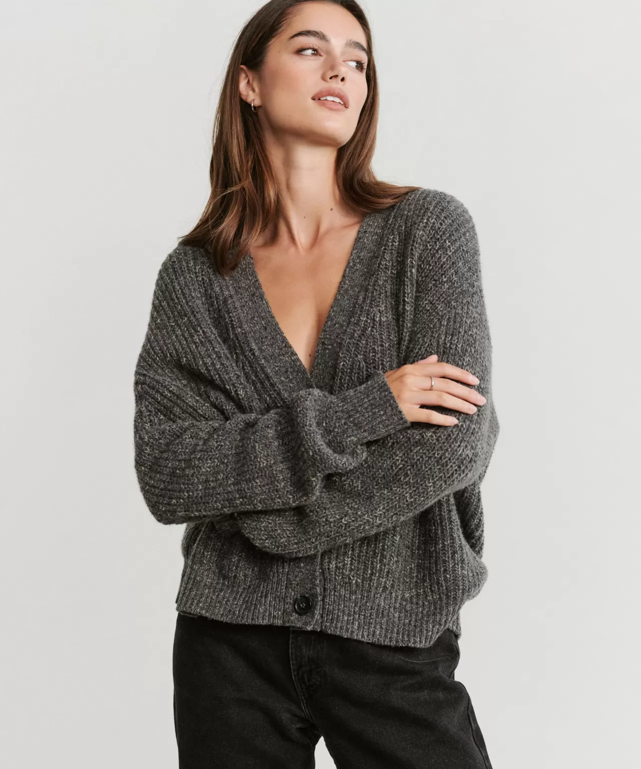 Jenni Kayne Cropped Cashmere Cocoon Cardigan