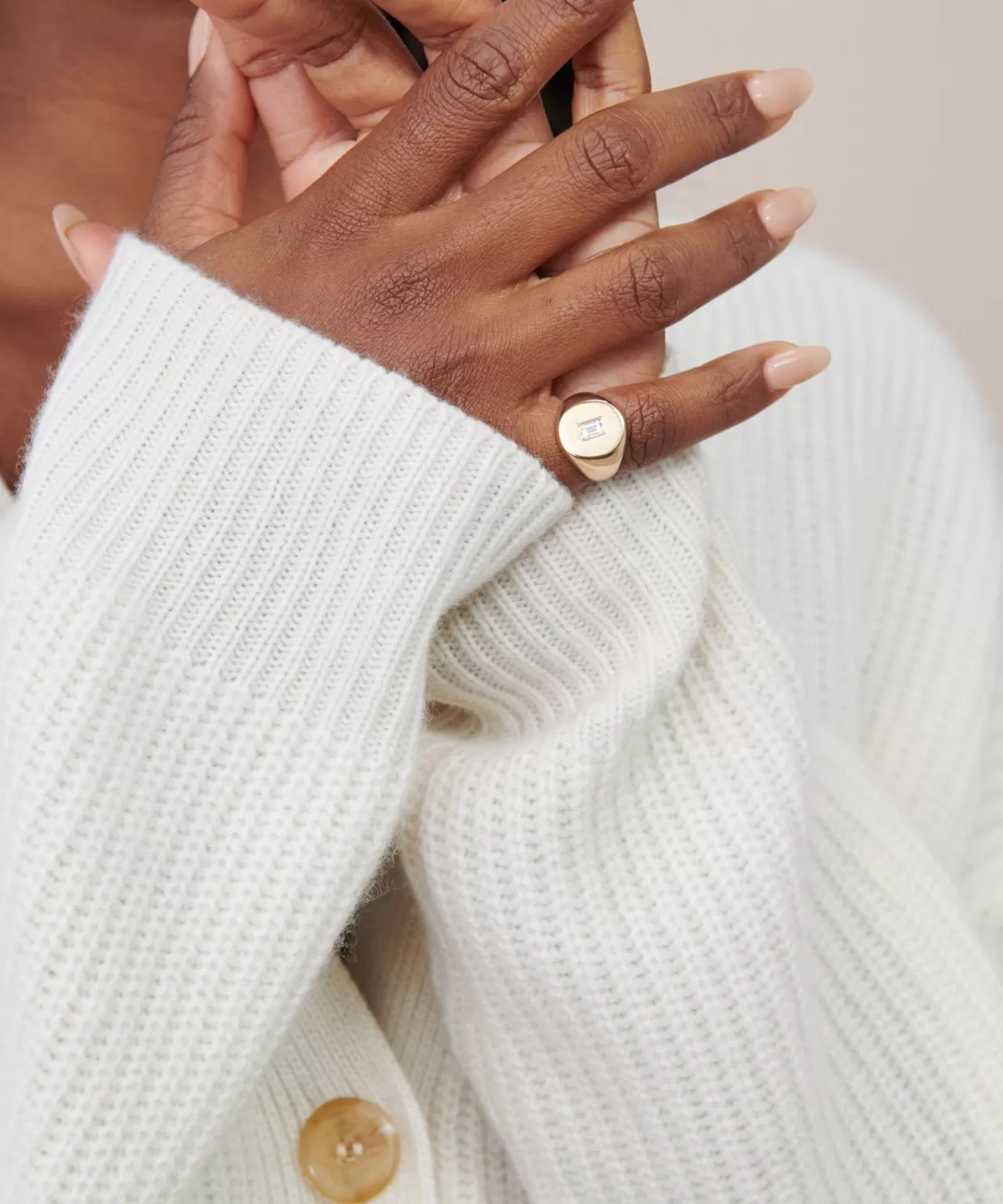 Jenni Kayne Gemma Baguette Signet Ring