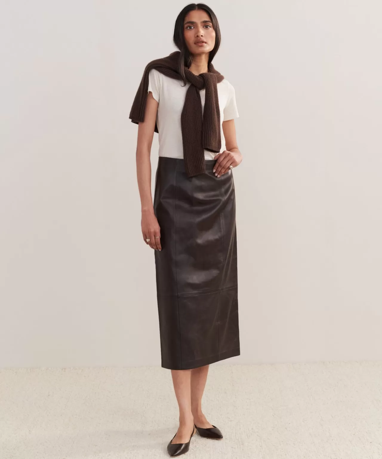 Jenni Kayne Leather Sienna Skirt