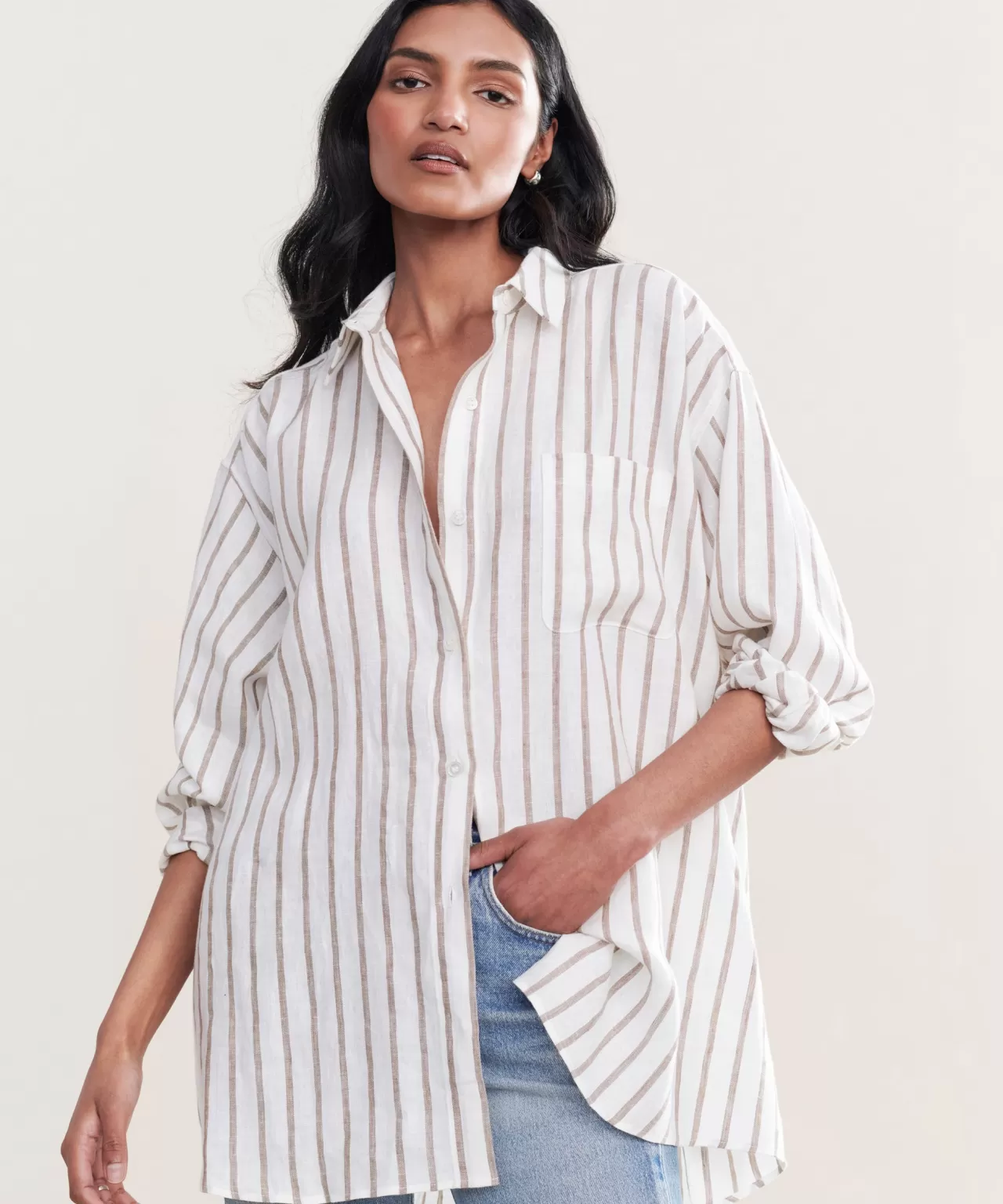 Jenni Kayne Linen Relaxed Oversized Shirt