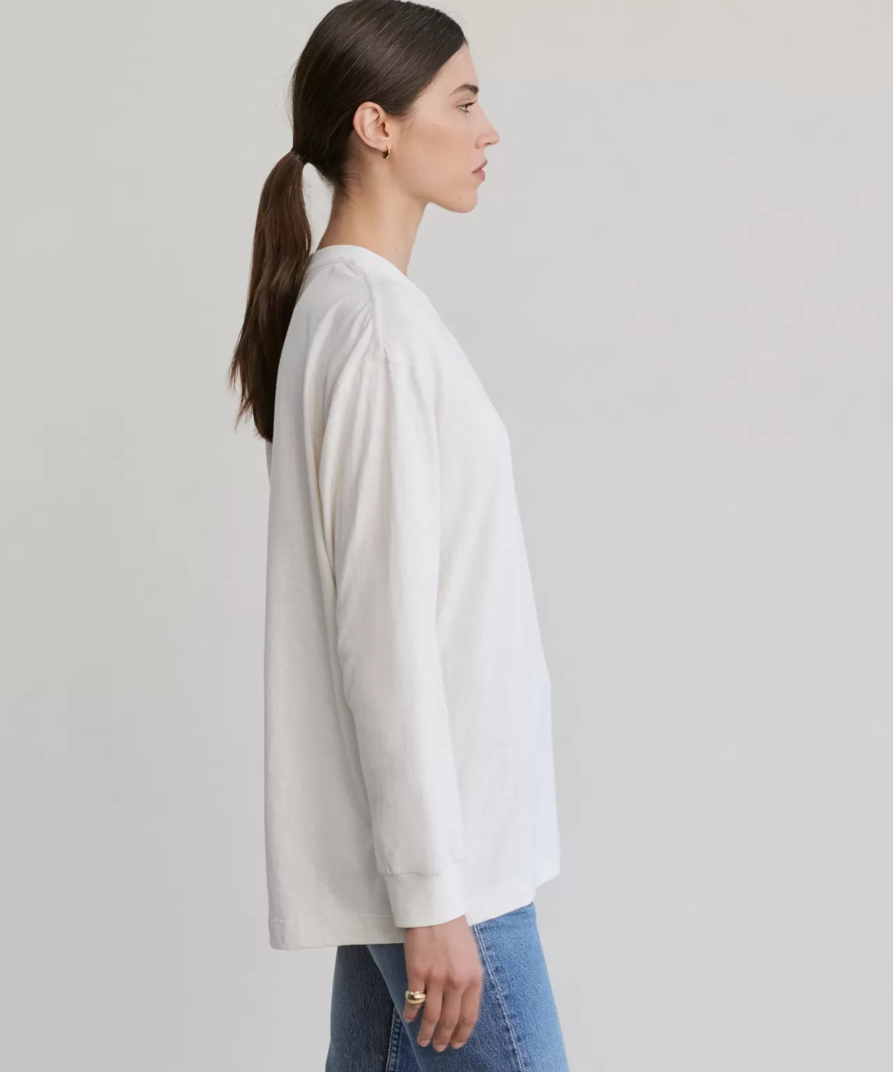 Jenni Kayne Long-Sleeve Vintage Pocket Tee