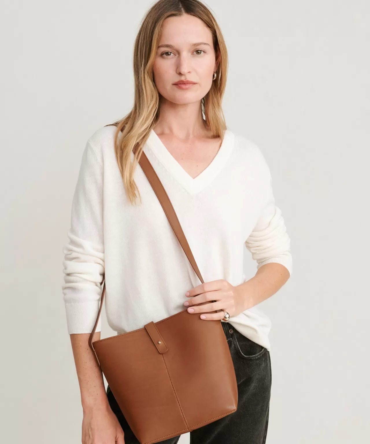 Jenni Kayne Mini Leather Bucket Bag