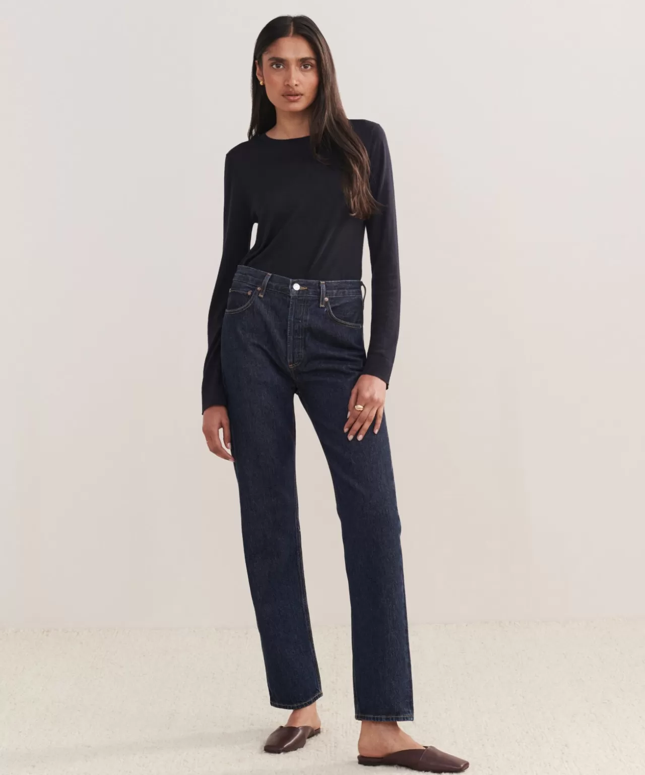 Jenni Kayne 90's Pinch Waist Long Jean