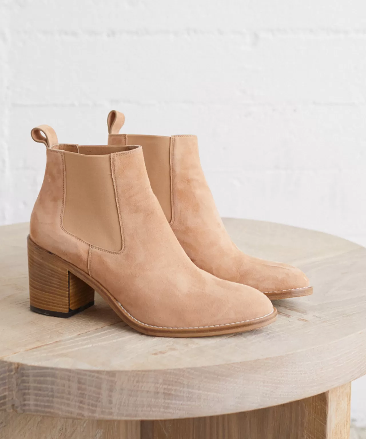 Jenni Kayne Suede Heeled Chelsea Boot