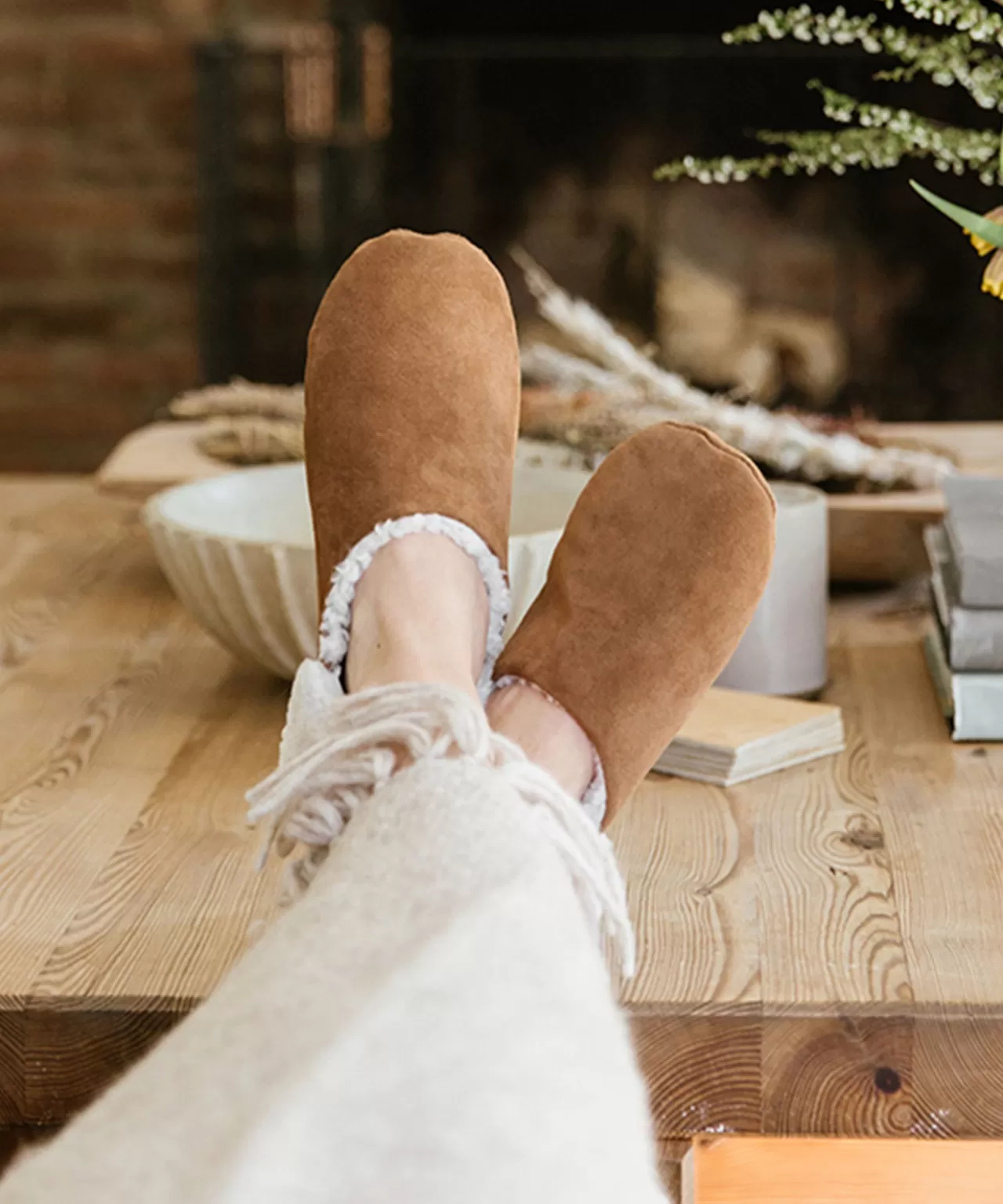 Kids Jenni Kayne Suede Moroccan Slipper